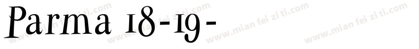 Parma 18-19字体转换